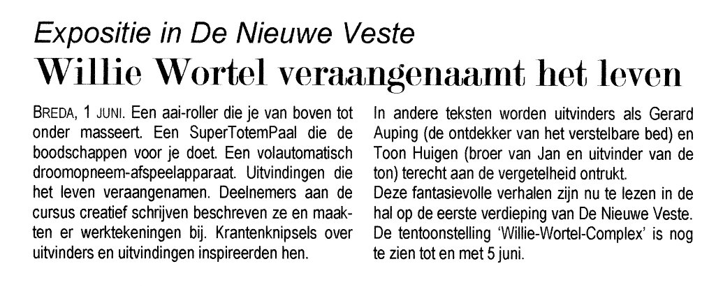Expositie Willie Wortel