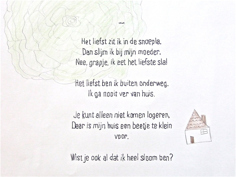 raadselposter in de maak