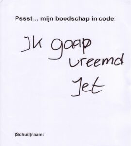 Geheimtaal 15 Geheimtaal 15