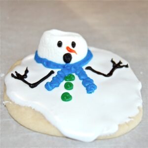 Melted snowman cookie - foto: crazy domestic Melted snowman cookie - foto: crazy domestic