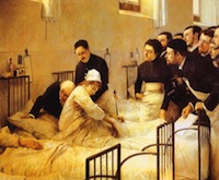 Luis Jiménez Aranda, La visita al hospital Luis Jiménez Aranda, La visita al hospital