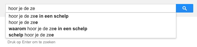 hoor je de ze (Google-poëzie)