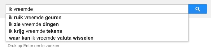 ik vreemde (Google-poëzie)