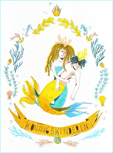 Twee koningskinderen, illustratie © Yella Roth Twee koningskinderen, illustratie © Yella Roth