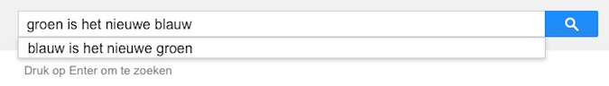 groen is het nieuwe blauw (Google-poëzie)