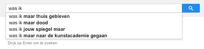 was ik (Google-poëzie)