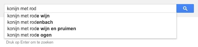 konijn met rod (Google-poëzie)