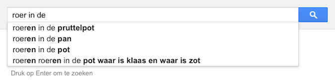 roer in de (Google-poëzie)