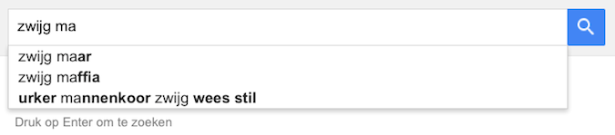 zwijg ma (Google-poëzie)