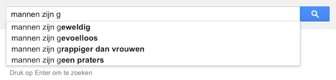 mannen zijn g (Google-poëzie)