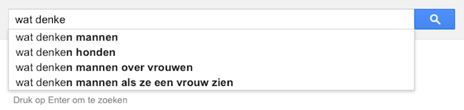wat denke (Google-poëzie)