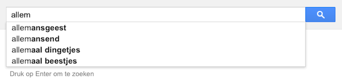 allem (Google-poëzie)