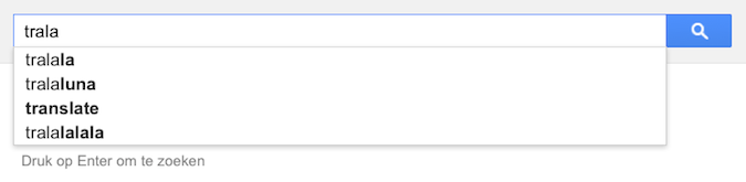  trala (Google-poëzie)