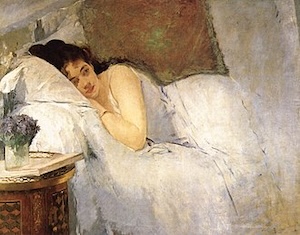 Eva Gonzalès, Le réveil (1876)